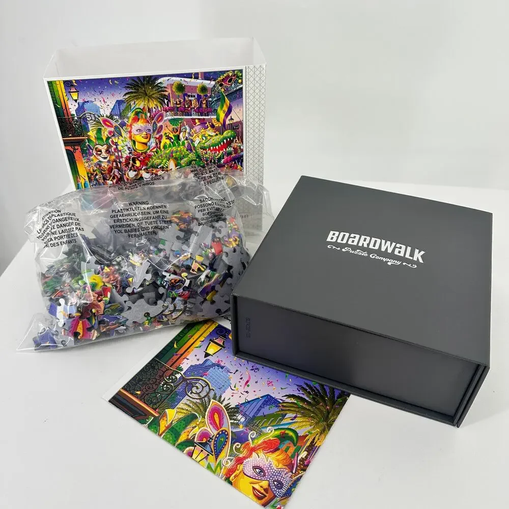 Boardwalk New Orleans Mardi Gras 500 Piece Jigsaw Puzzle Collectible